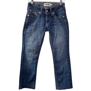 Ariat Dresden Real Mid rise straight leg **cropped see description womens 27